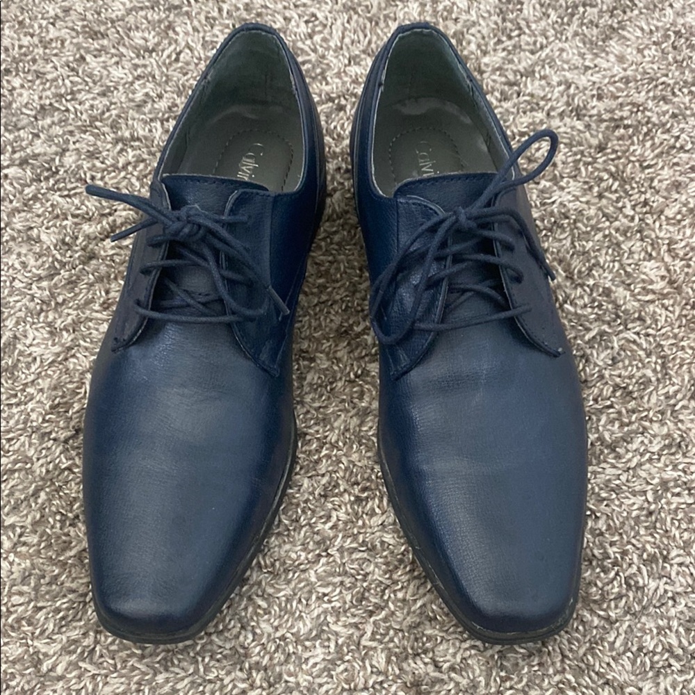 Men's Calvin Klein Navy Dress Shoes